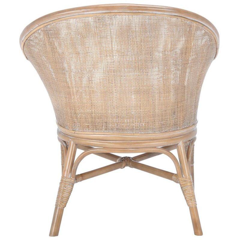 Dustin Rattan Accent Chair W/ Cushion  - Safavieh