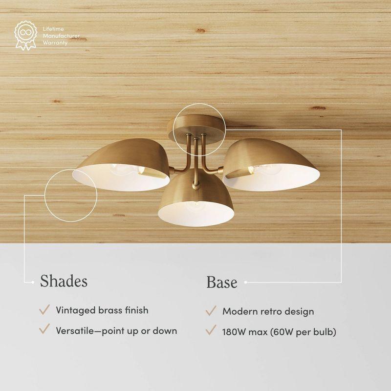 Nathan James Argo Flush Mount Gold