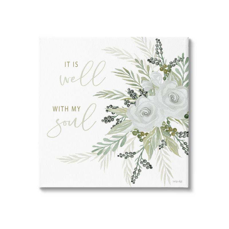 Stupell Industries " It Is Well With My Soul White Roses " by Cindy Jacobs
