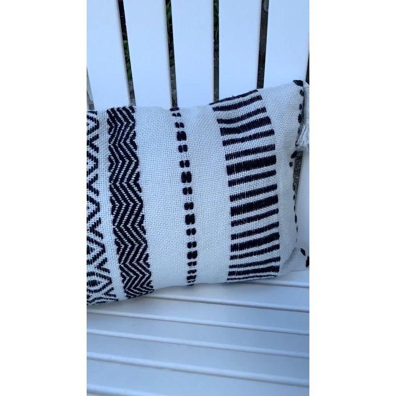 Foreside Home & Garden Tassels Indoor/Outdoor Throw Pillow