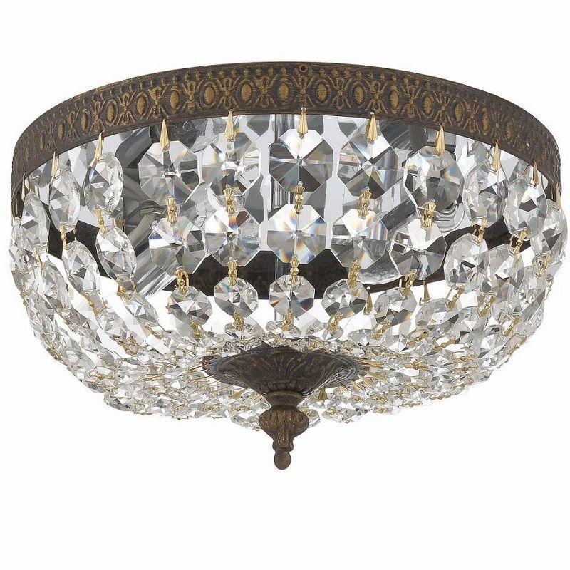 Crystorama Lighting Ceiling Mount 2 - Light Flush Mount in  English Bronze