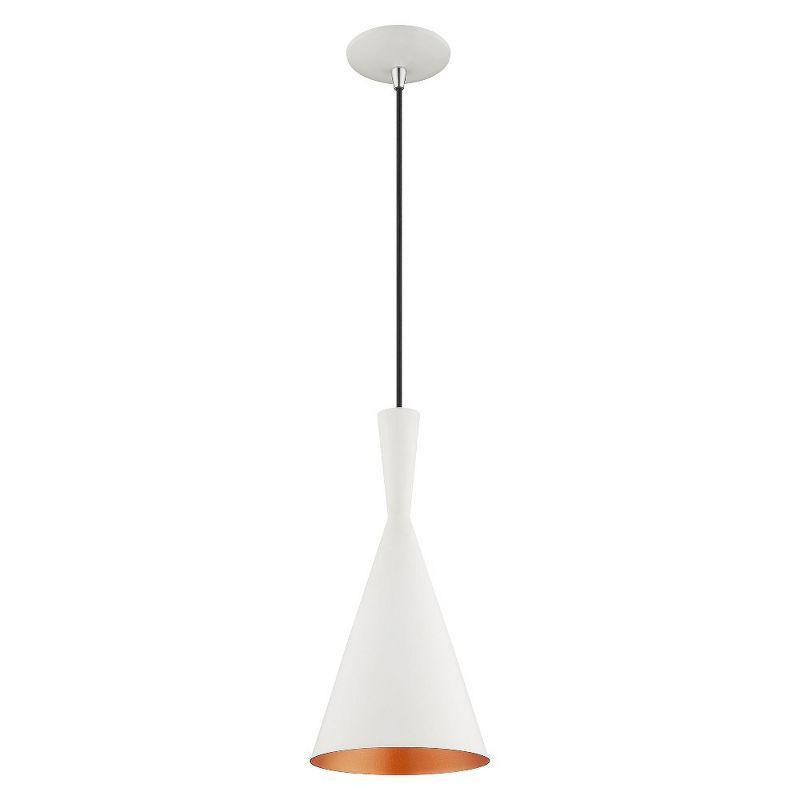 Livex Lighting Waldorf 1 - Light Chandelier in  White