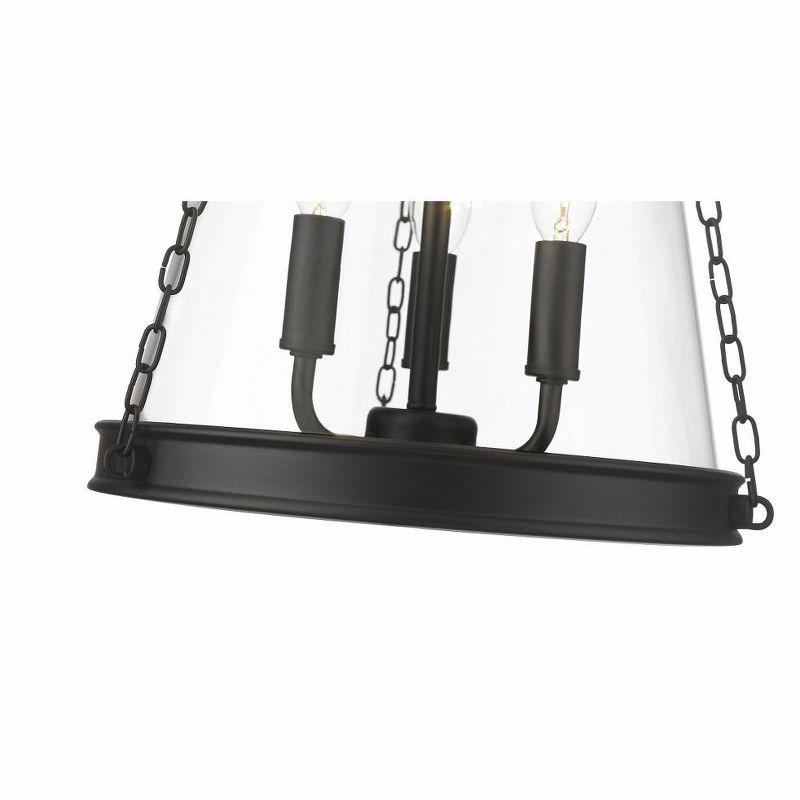 Z-Lite Prescott 3 - Light Pendant in  Matte Black