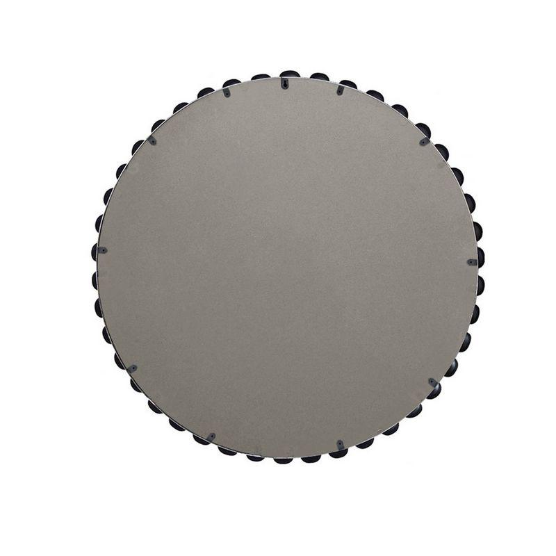 Marlowe Beaded Round Metal Wall Mirror