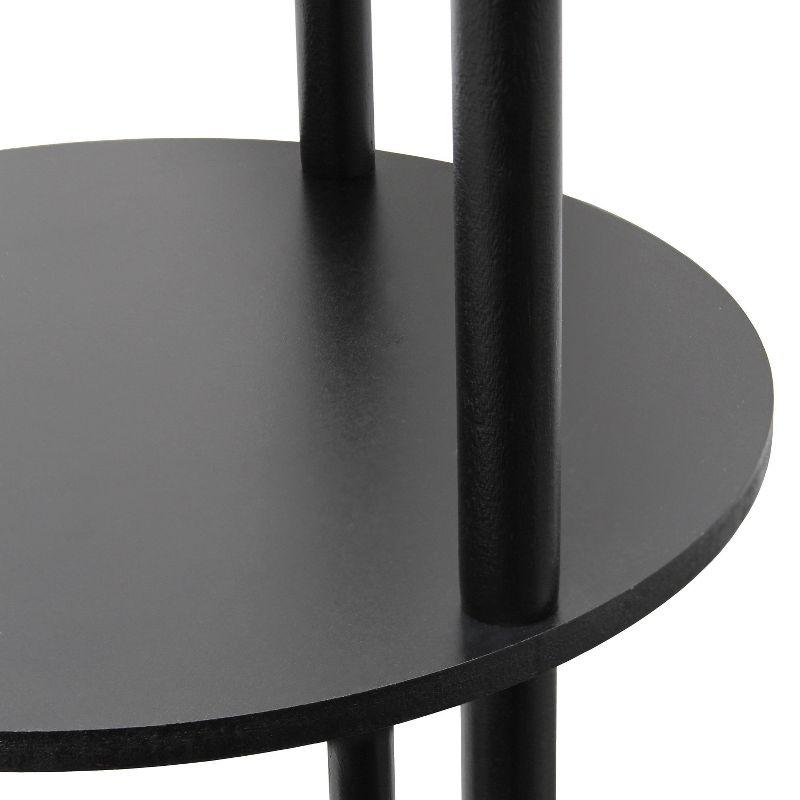62.5" Round Modern Shelf Etagere Organizer Floor Lamp with Charging Station - Simple Designs