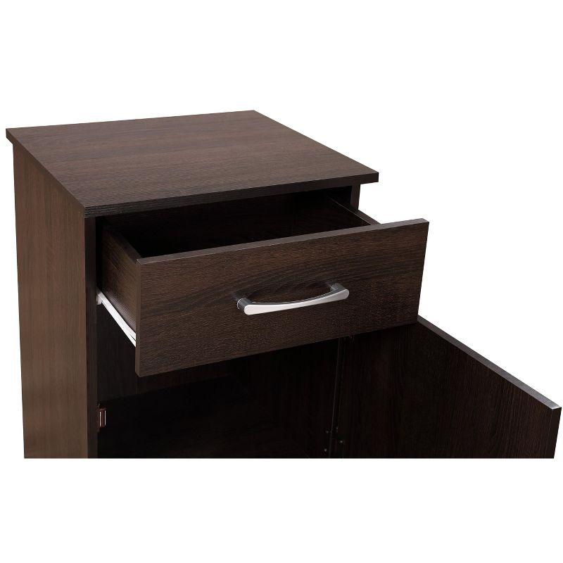 Passion Furniture Alston 1-Drawer Nightstand (24 in. H x 18 in. W x 16 in. D)