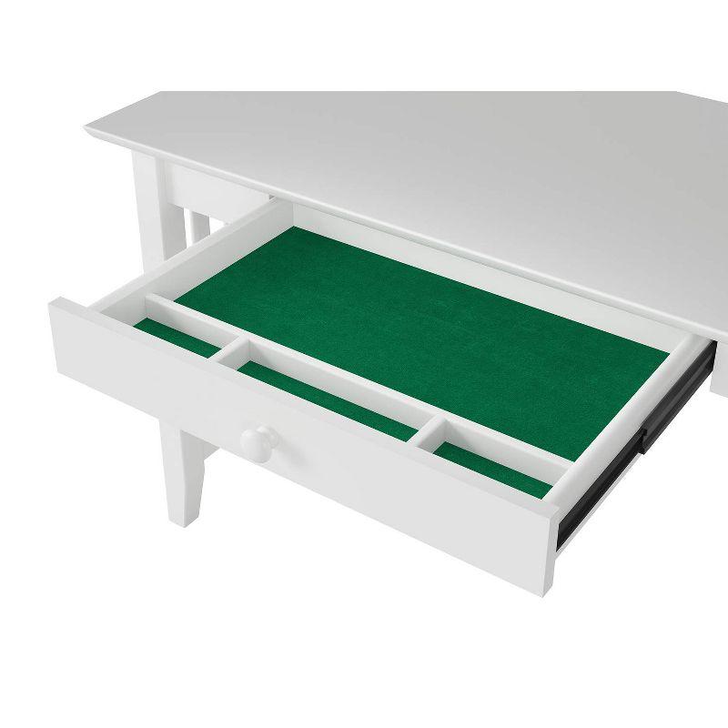 AFI Furnishings Mission Desk with Drawer and Charger White