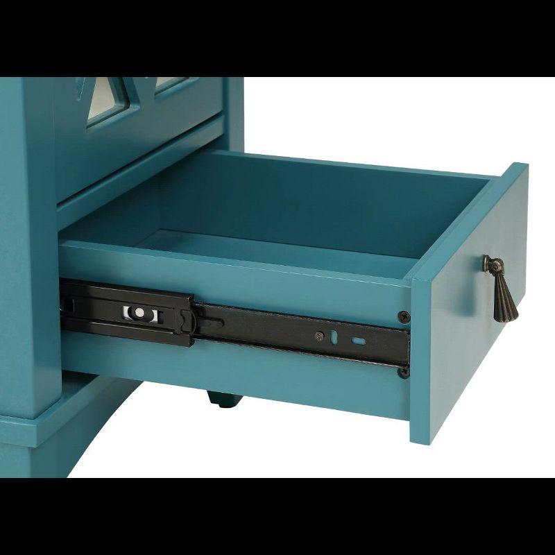 Acme Furniture 16" Ceara Accent Table Teal Finish