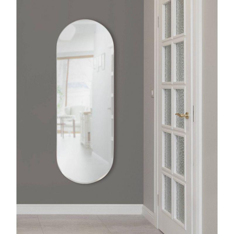 16" x 48" Rollo Capsule Framed Decorative Wall Mirror - Kate & Laurel All Things Decor