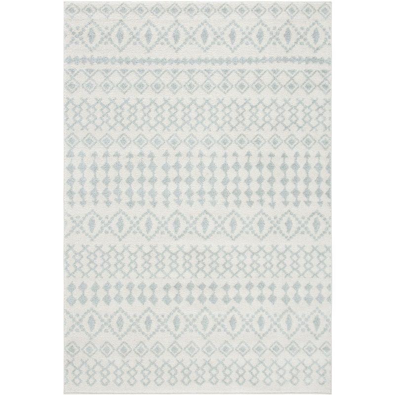Tulum TUL240 Power Loomed Indoor Area Rug - Ivory/Light Grey - 5'3"x7'6" - Safavieh