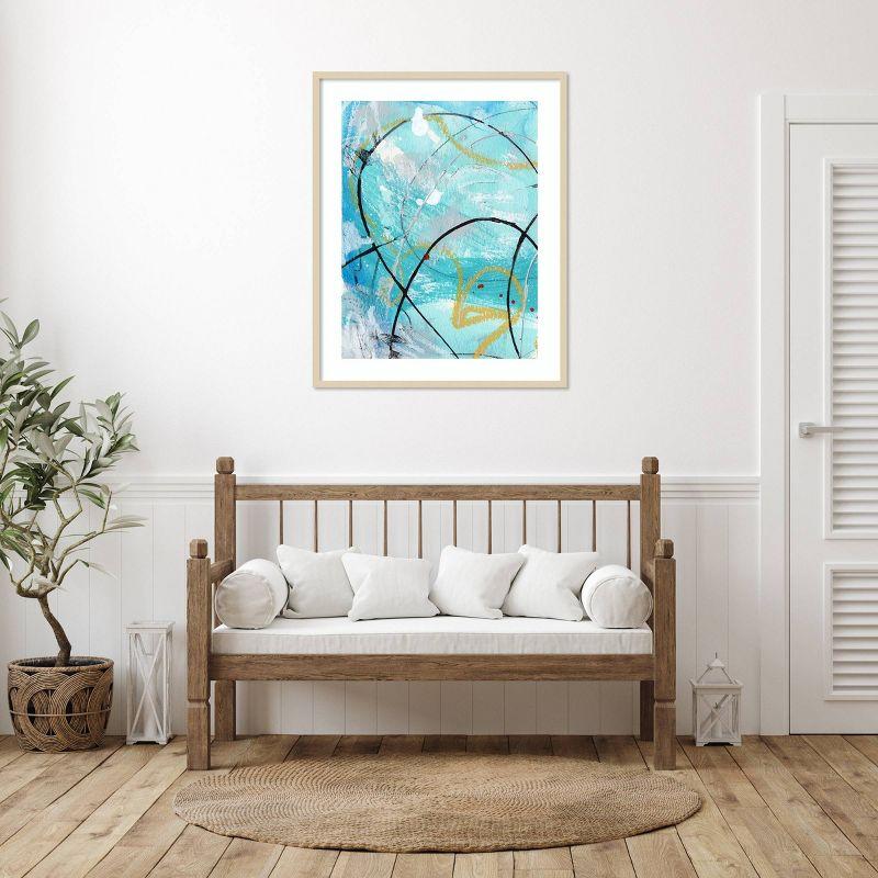 Amanti Art 33"x41" Whirlwind I by Laura Gibson Wood Framed Wall Art Print