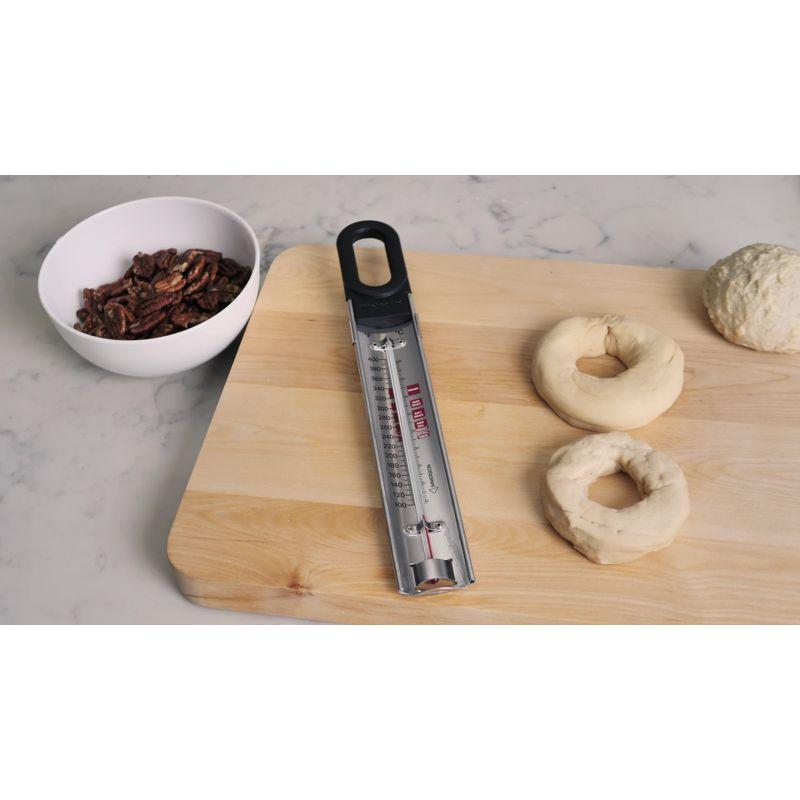 KitchenAid® KitchenAid Curved Stainless Steel Paddle Style Candy and Deep Fry Thermometer with Pan Clip Black