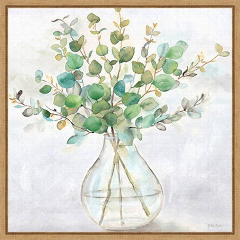 Amanti Art Eucalyptus Vase II by Cynthia Coulter Framed Wall Art Print