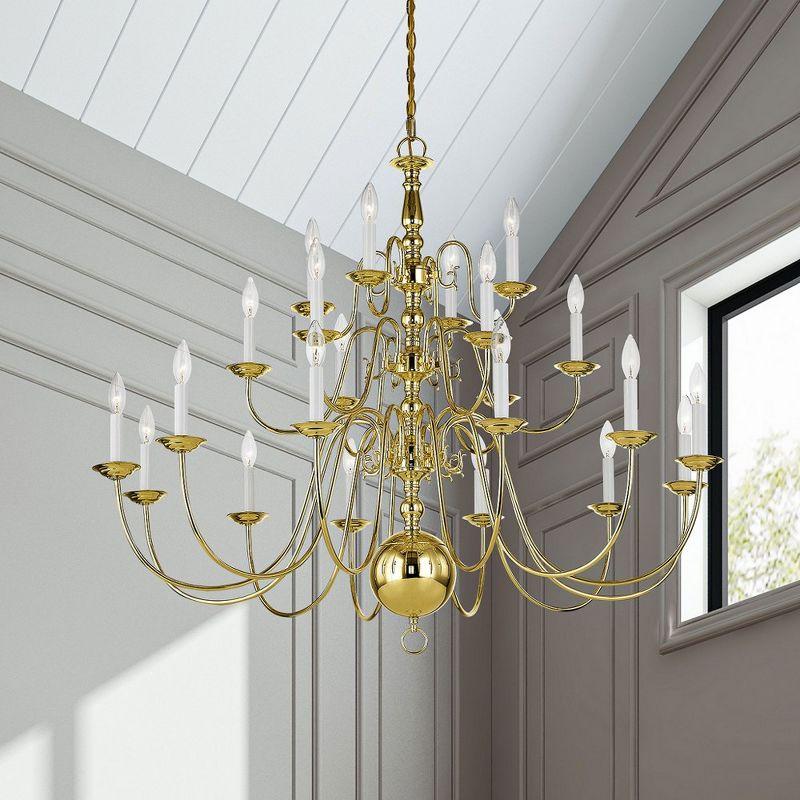 Livex Lighting Williamsburgh 22 - Light Chandelier in  Black