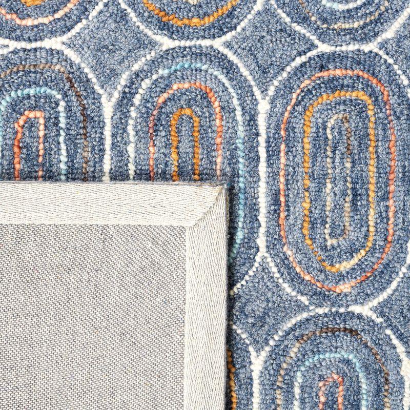 Metro MET124 Hand Tufted Indoor Area Rug - Blue/Yellow - 5'x8' - Safavieh