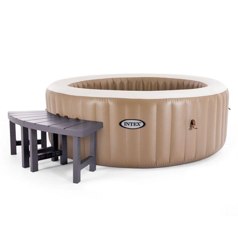 Gray Plastic Medium Spa Accessory Benches Set