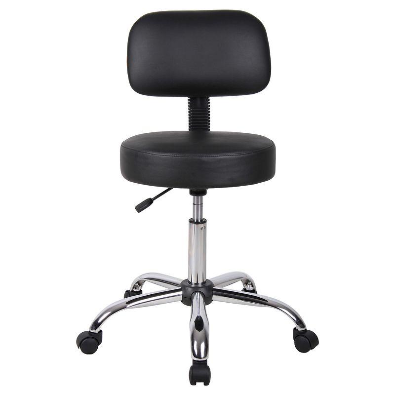 Medical Stool with Back Cushion - Boss Office Products