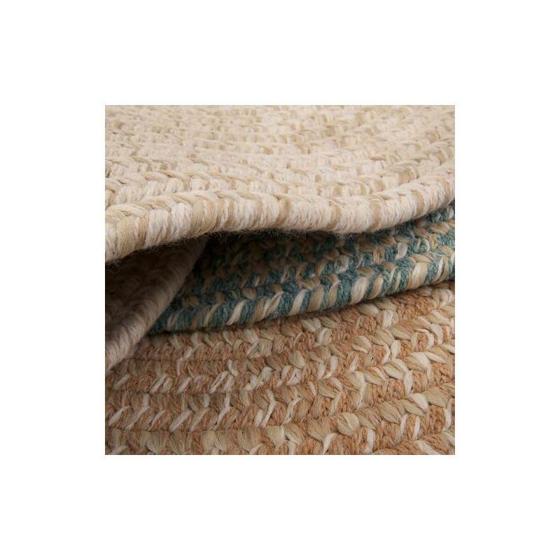 Colonial Mills Tremont Braided Rug, Teal 3'x5', Oval Shape
