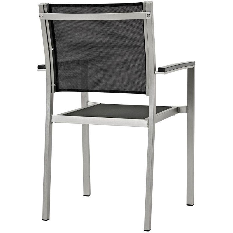 Modway Shore Dining Chair Outdoor Patio Aluminum (Set of 2)