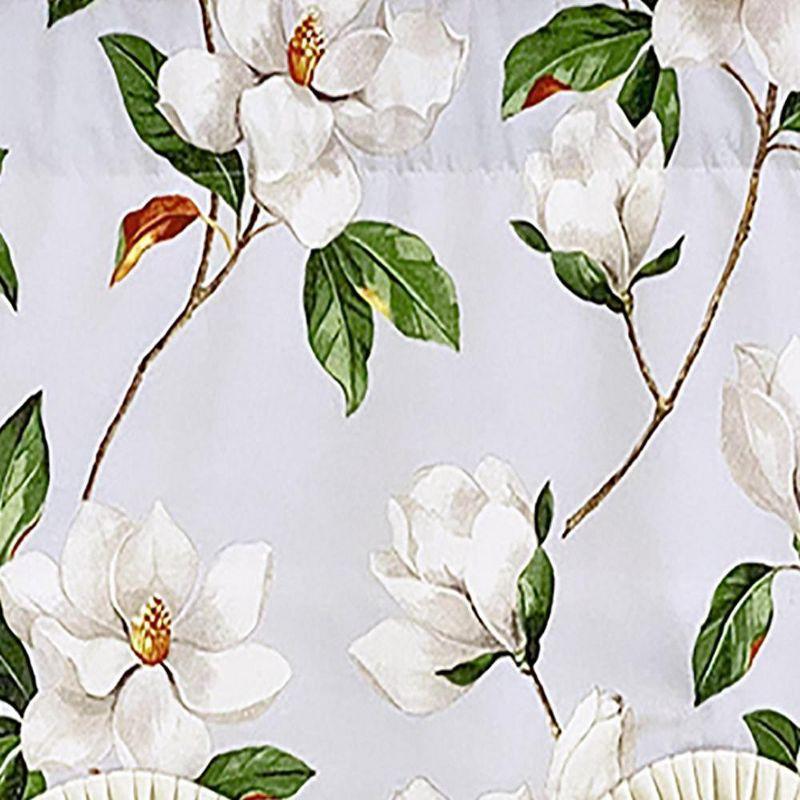 Cotton Blend Scalloped 50'' W Window Valance