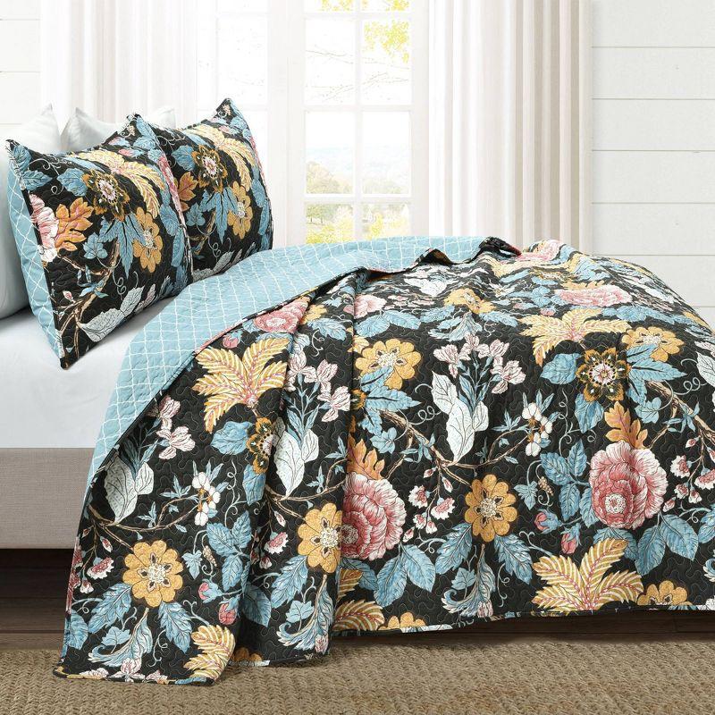 Granborough Cotton Reversible Traditional 3 Piece Quilt Set