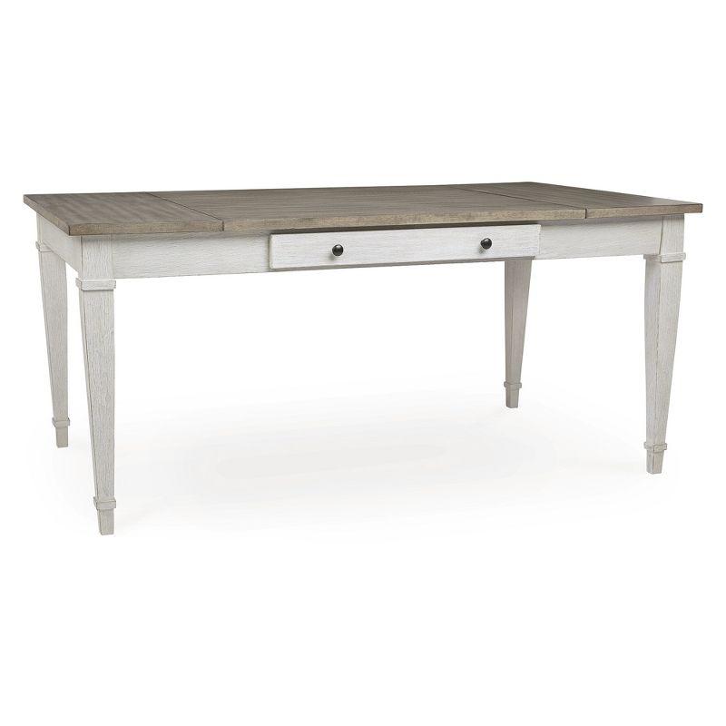 Signature Design by Ashley Casual Skempton Dining Table, White/Light Brown