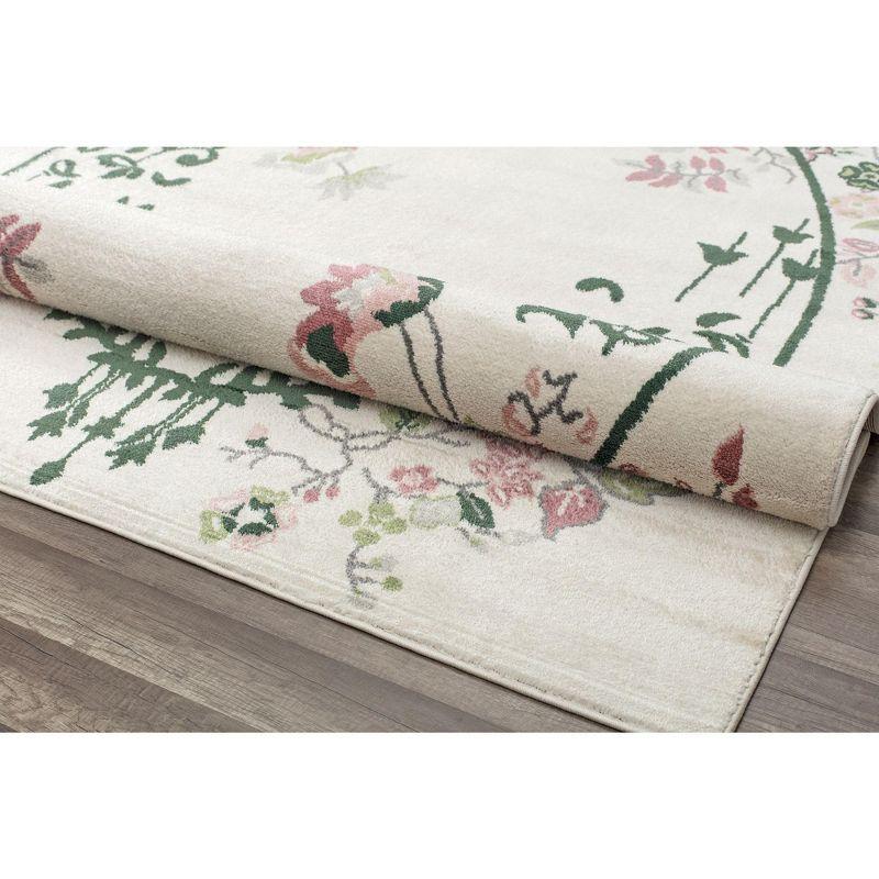 Rugs America Hanna Floral Transitional Area Rug