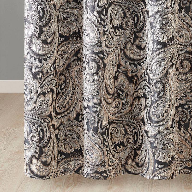 Madison Park Aubrey Paisley Jacquard Shower Curtain