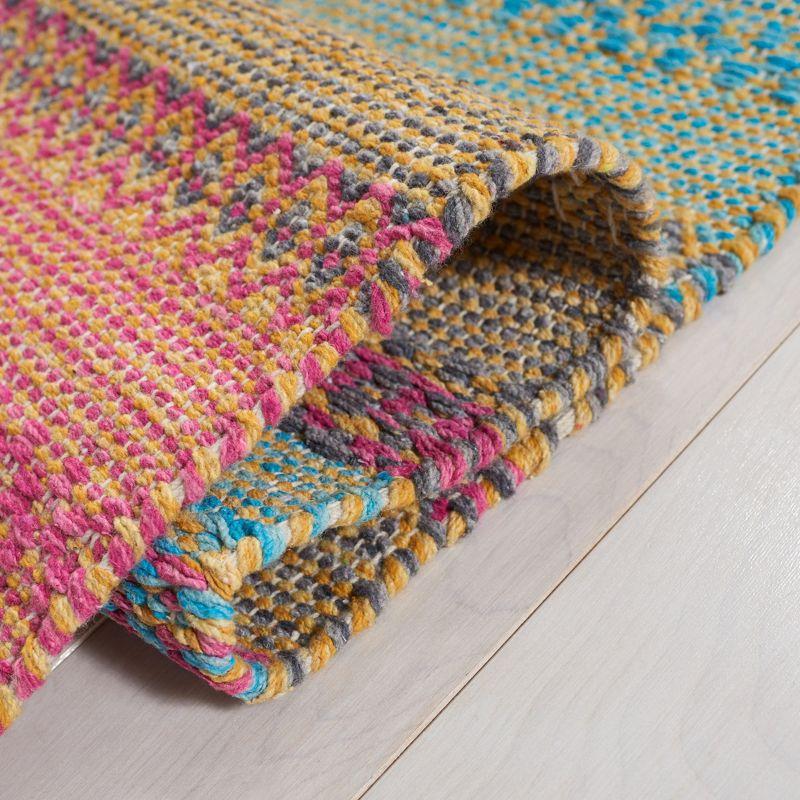 Montauk MTK851 Hand Woven Area Rug - Blue/Pink - 5'x8' - Safavieh.