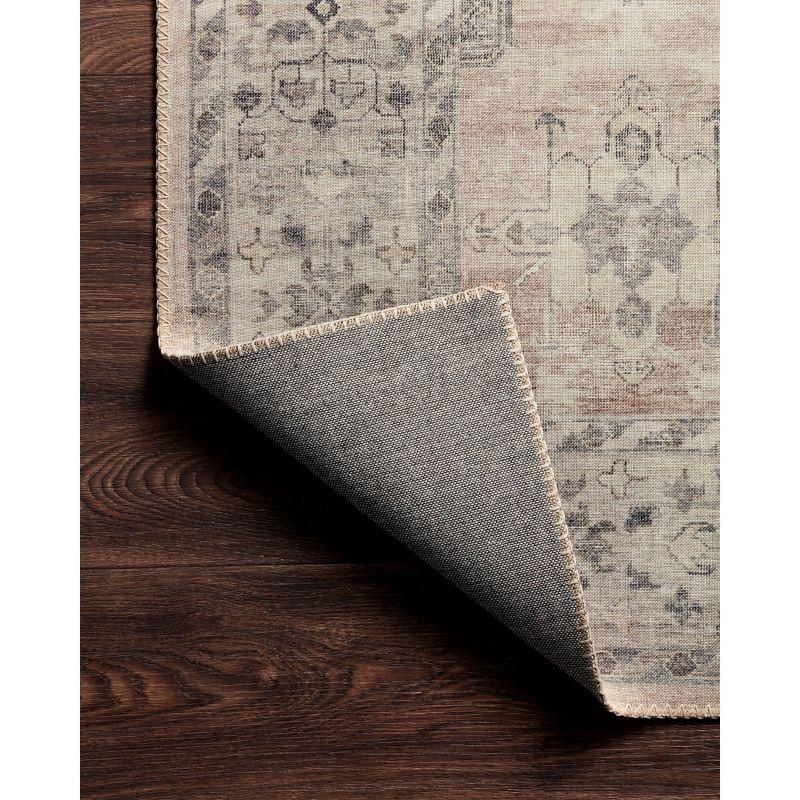 3'6"x5'6" Hathaway Rug Tan - Loloi Rugs: Traditional Medallion Pattern, Indoor Flat Pile, Canvas Backing