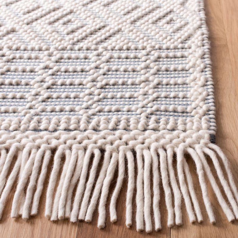 Natura NAT852 Hand Loomed Area Rug - Ivory/Grey - 4'x4' - Safavieh.
