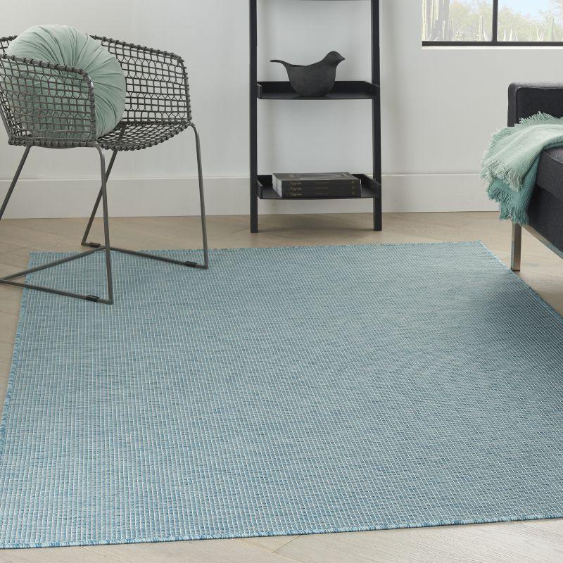 Nourison Positano POS01 Indoor/outdoor Area Rug - Aqua 5' x 7'