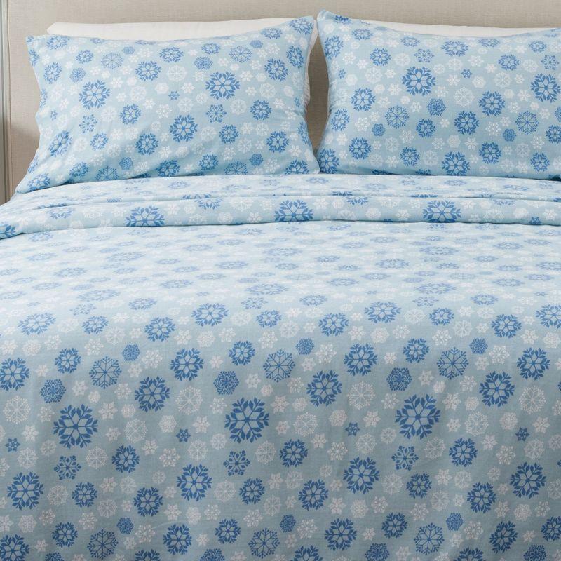100% Turkish Cotton Holiday Printed Flannel Sheet Set
