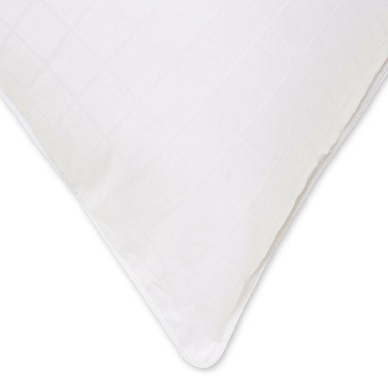 Ella Jayne 100% Cotton Dobby-Box Shell Firm Back/Side Sleeper Down Alternative Pillow, Set of 2 - Queen