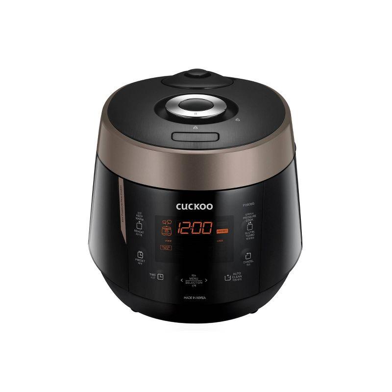 Cuckoo 6-Cup Black and Bronze Stainless Steel Electric Rice Cooker