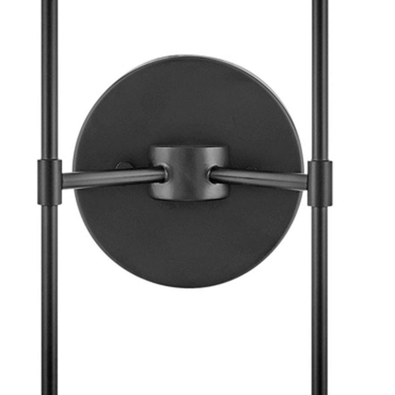 Hux 24" Black and Lacquered Brass 2-Light Wall Sconce