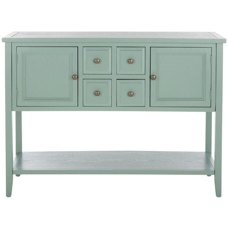 Aqua Smoke Transitional 46'' Oak Sideboard with Storage