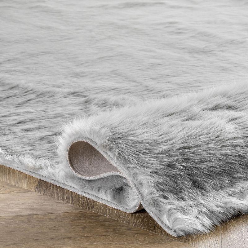 Nuloom Cloud Shag Area Rug Gray 5' x 7'