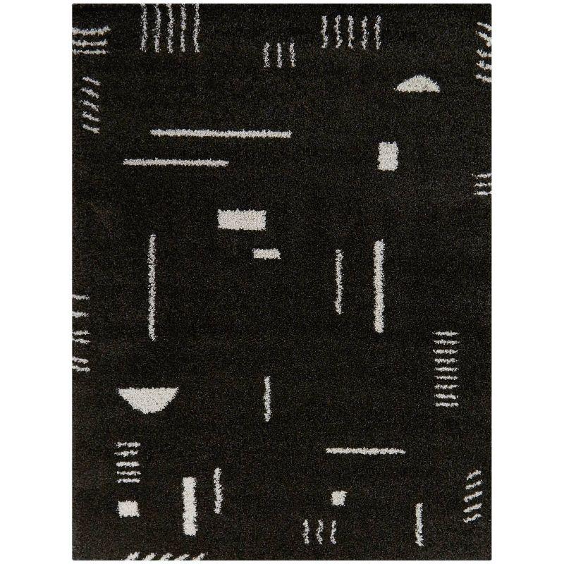 Morin Geometric Shag Area Rug