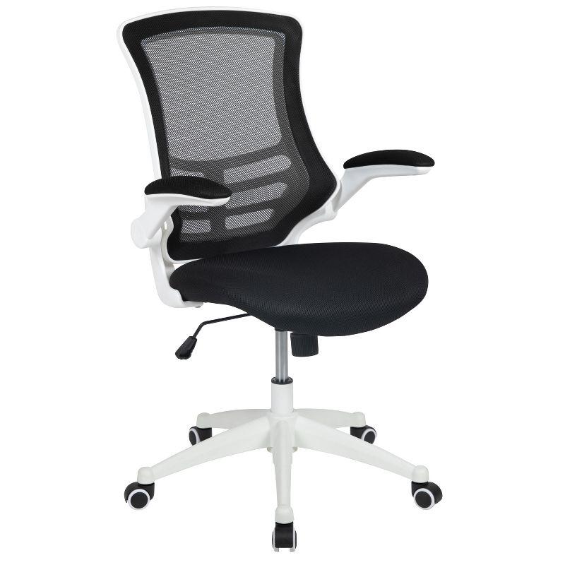 Flash Furniture Mid-Back Mesh Swivel Ergonomic Task Office Chair with Flip-Up Arms