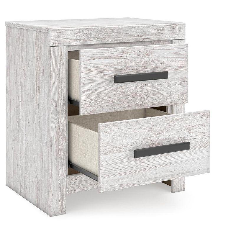 Signature Design by Ashley Cayboni 2 Drawer Nightstand, Whitewash