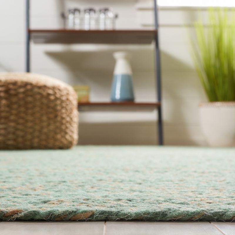 Natural Fiber NFB950 Hand Loomed Area Rug - Green/Natural - 3'x5' - Safavieh.