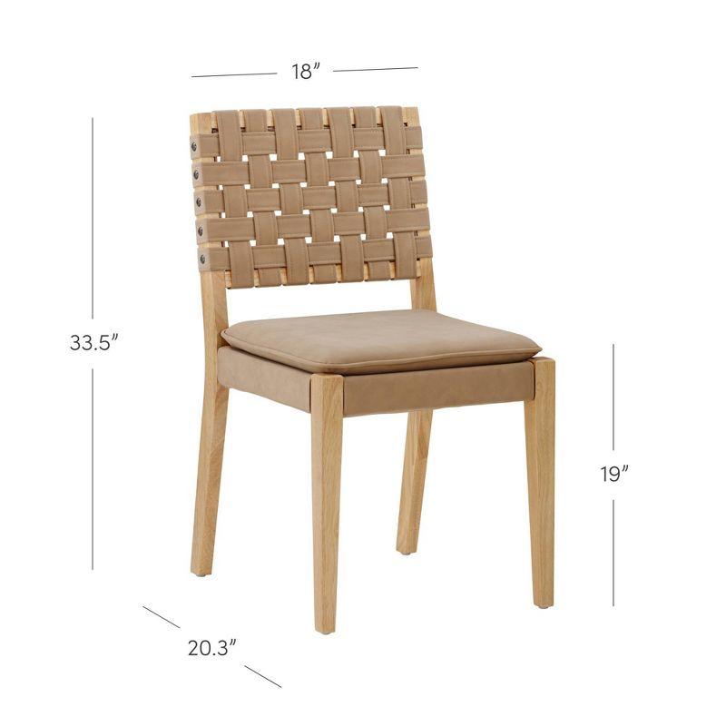 Nathan James Upholstered Stool
