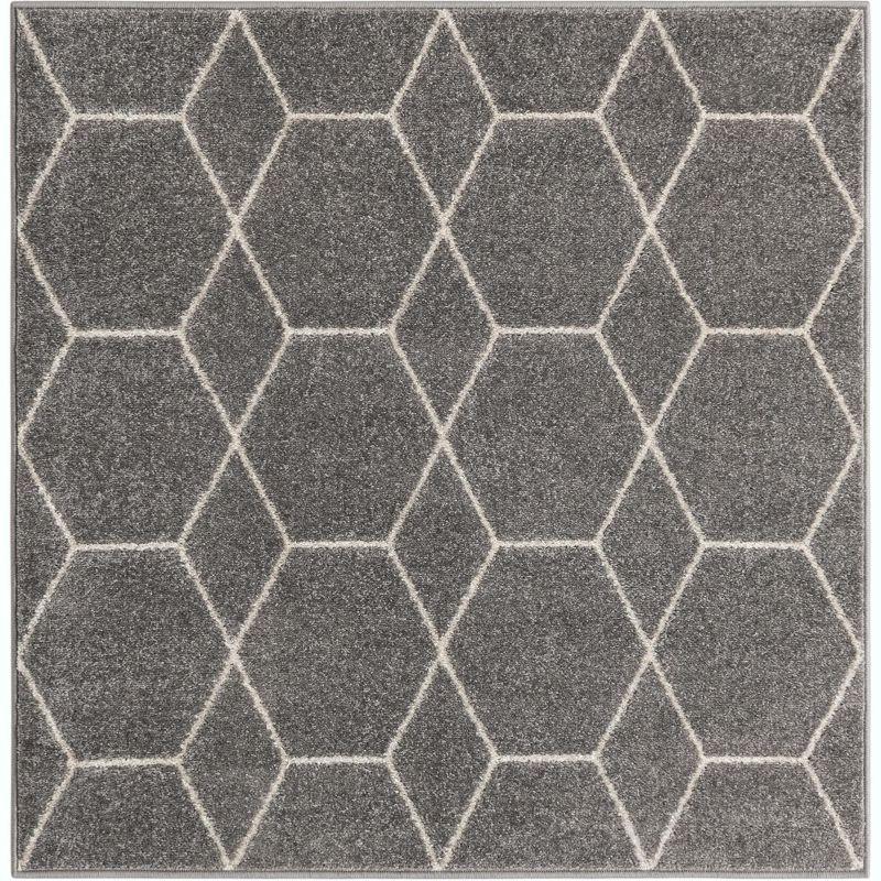 Unique Loom Trellis Frieze Geometric Trellis Indoor Woven Area Rug