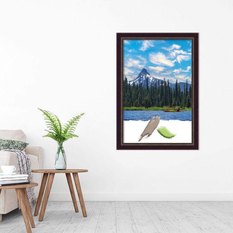 Amanti Art Signore Bronze Wood Picture Frame Opening Size 24x36 in.