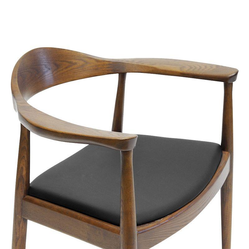 Embick Mid-Century Modern Dining Chair - Brown - Baxton Studio