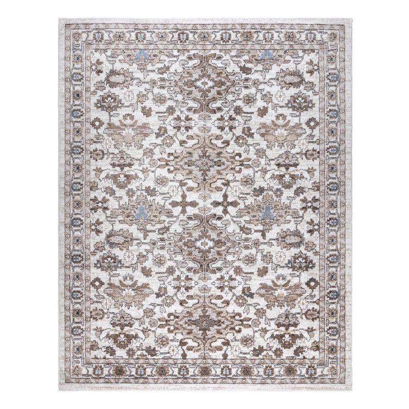 Gertmenian Alor Arcadia Traditional Oriental Ivory Gray Beige Polypropylene Indoor Area Rug