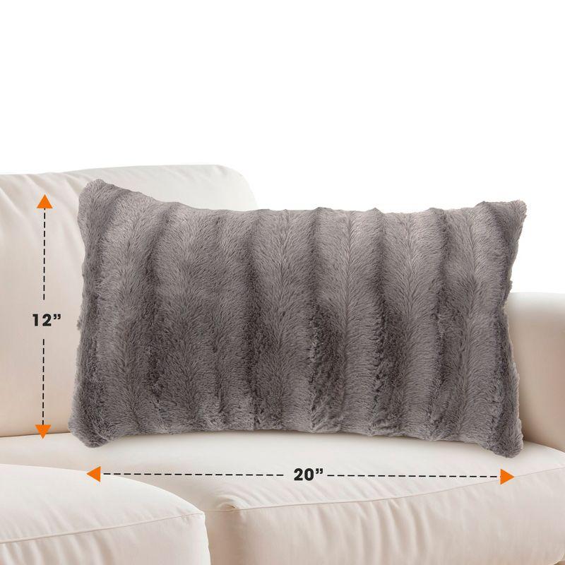 Cheer Collection Faux Fur Pillow Cover
