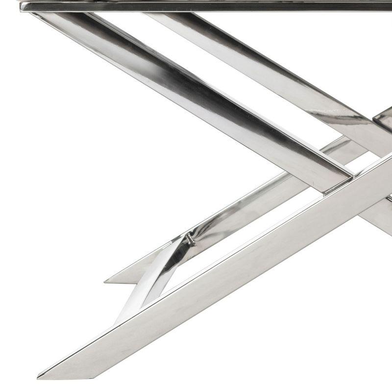 Celine Chair - FOX2033 - White/Chrome - Safavieh