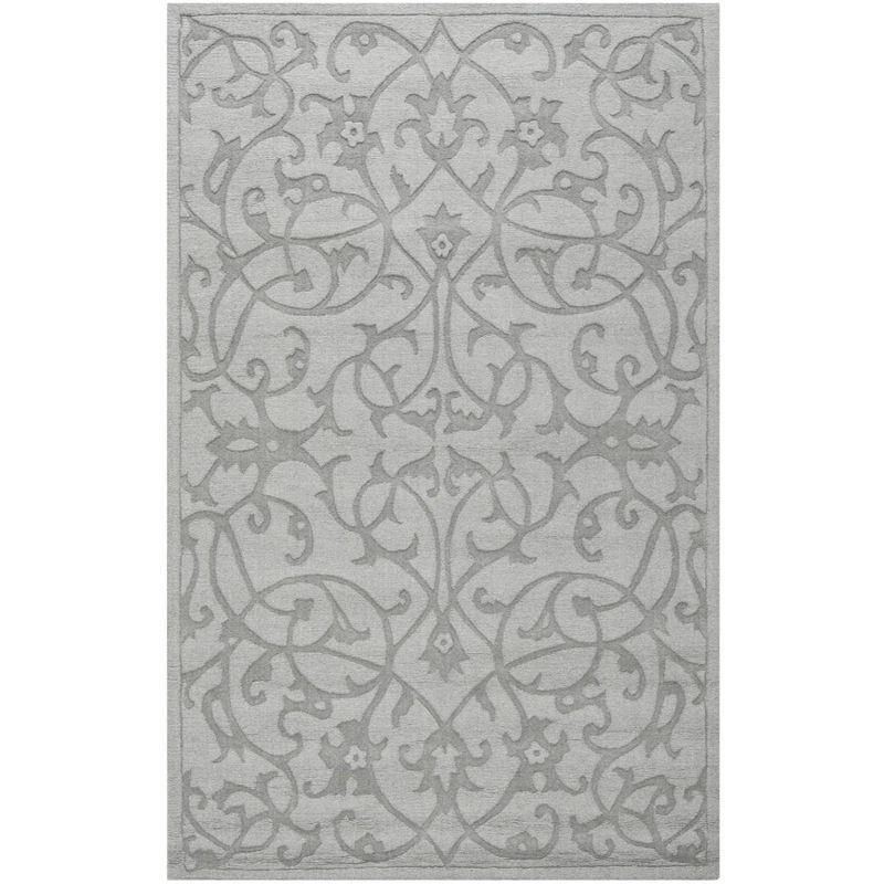 Impressions IM341 Hand Loomed Area Rug - Grey - 6'x9' - Safavieh.